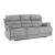 Sherbrook Polyester Fabric Double Reclining Sofa