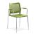 Wait Set of Conference Chairs w/Armrests, Chrome-Plated Four-Leg Steel Frame