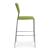 Wait High Armless Chair, Plastic Back & Seat, 4-leg Base