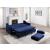 Adelia Velvet Convertible Studio Sofa with Pull-out Bed