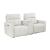 Salida Polyester Power Double Reclining Modular Loveseat with Center Console & Power Headrests