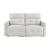 Salida Polyester Power Double Reclining Modular Loveseat with Power Headrests