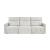 Salida Polyester Power Double Reclining Modular Sofa with Power Headrests