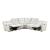 Salida L-Shaped Polyester 5‑Piece Power Reclining Modular Sectional with Power Headrests