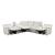 Salida L-Shaped Polyester 7‑Piece Power Reclining Modular Sectional with Power Headrests