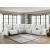 Salida L-Shaped Polyester 7‑Piece Power Reclining Modular Sectional with Power Headrests