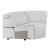 McPherson L-Shaped Chenille 7‑Piece Power Reclining Modular Sectional with Power Headrests