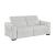 McPherson Chenille Power Double Reclining Modular Loveseat with Power Headrests