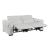 McPherson Chenille Power Double Reclining Modular Loveseat with Power Headrests