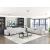 McPherson Chenille Power Double Reclining Modular Sofa with Power Headrests