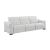 McPherson Chenille Power Double Reclining Modular Sofa with Power Headrests