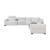 McPherson L-Shaped Chenille 7‑Piece Power Reclining Modular Sectional with Power Headrests