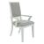 SM Mirage Fabric/Wood Dining Arm Chair