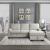 Morelia Fabric Sectional with Pull-out Bed and Hidden Storage, Right Chaise Facing