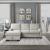 Morelia Fabric Sectional with Pull-out Bed and Hidden Storage, Left Chaise Facing