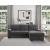 Morelia Fabric Sectional with Pull-out Bed and Hidden Storage, Right Chaise Facing