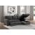 Morelia Fabric Sectional with Pull-out Bed and Hidden Storage, Right Chaise Facing