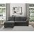 Morelia Fabric Sectional with Pull-out Bed and Hidden Storage, Left Chaise Facing