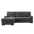 Morelia Fabric Sectional with Pull-out Bed and Hidden Storage, Left Chaise Facing