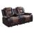 Briscoe Leatherette Double Glider Reclining Loveseat