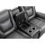 Briscoe Leatherette Double Glider Reclining Loveseat