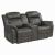 Centeroak Microfiber Double Reclining Loveseat