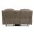 Centeroak Microfiber Double Reclining Loveseat