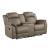 Centeroak Microfiber Double Reclining Loveseat