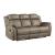 Centeroak Microfiber Double Reclining Sofa