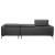 Argonne Leather/Leatherette Sectional, Right Chaise Facing
