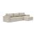 Newilla Polyester Fabric/Steel Reversible Storage Sleeper Sectional w/Standart Arm Rests