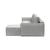 Newilla Polyester Fabric/Steel Reversible Storage Sleeper Sectional w/Standart Arm Rests