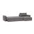 Newilla Polyester Fabric/Steel Reversible Storage Sleeper Sectional w/Standart Arm Rests