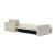 Newilla Polyester Fabric/Steel Reversible Storage Sleeper Sectional w/Standart Arm Rests