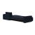 Newilla Polyester Fabric/Steel Reversible Storage Sleeper Sectional w/Standart Arm Rests