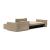 Newilla Polyester Fabric/Steel Reversible Storage Sleeper Sectional w/Standart Arm Rests