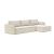 Newilla Polyester Fabric/Steel Reversible Storage Sleeper Sectional w/Slim Arm Rests