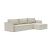 Newilla Polyester Fabric/Steel Reversible Storage Sleeper Sectional w/Slim Arm Rests