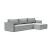 Newilla Reversible Storage Sleeper Sectional w/ Slim Arm Rests