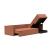 Newilla Polyester Fabric/Steel Reversible Storage Sleeper Sectional w/Slim Arm Rests