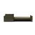 Newilla Polyester Fabric/Steel Reversible Storage Sleeper Sectional w/Slim Arm Rests