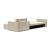 Newilla Polyester Fabric/Steel Reversible Storage Sleeper Sectional w/Slim Arm Rests