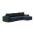 Newilla Reversible Storage Sleeper Sectional w/ Wide Arm Rests