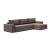 Newilla Polyester Fabric/Steel Reversible Storage Sleeper Sectional w/Wide Arm Rests