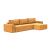 Newilla Polyester Fabric/Steel Reversible Storage Sleeper Sectional w/Wide Arm Rests