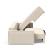 Newilla Polyester Fabric/Steel Reversible Storage Sleeper Sectional w/Wide Arm Rests