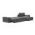 Newilla Polyester Fabric/Steel Reversible Storage Sleeper Sectional w/Wide Arm Rests