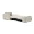 Newilla Polyester Fabric/Steel Reversible Storage Sleeper Sectional w/Wide Arm Rests