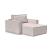 Newilla Storage Lounger Chair w/ Standart Arm Rests