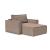 Newilla Storage Lounger Chair w/ Standart Arm Rests